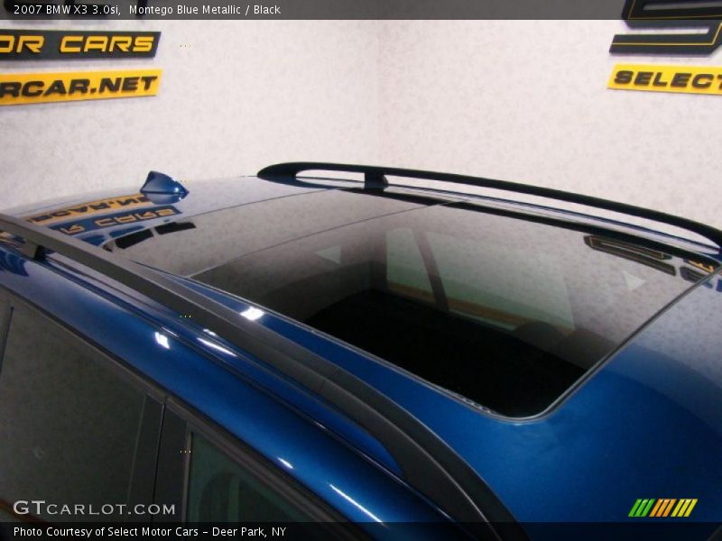 Montego Blue Metallic / Black 2007 BMW X3 3.0si
