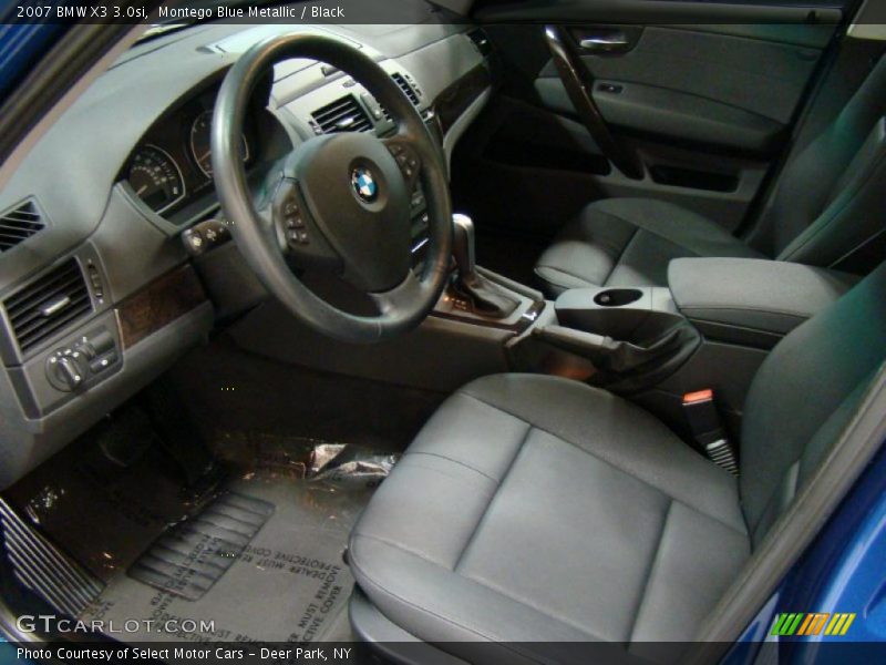 Montego Blue Metallic / Black 2007 BMW X3 3.0si