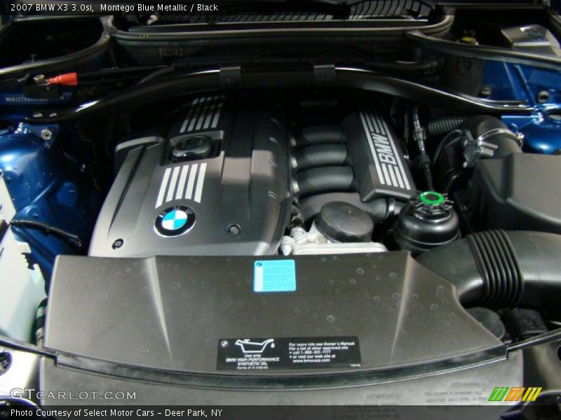 Montego Blue Metallic / Black 2007 BMW X3 3.0si