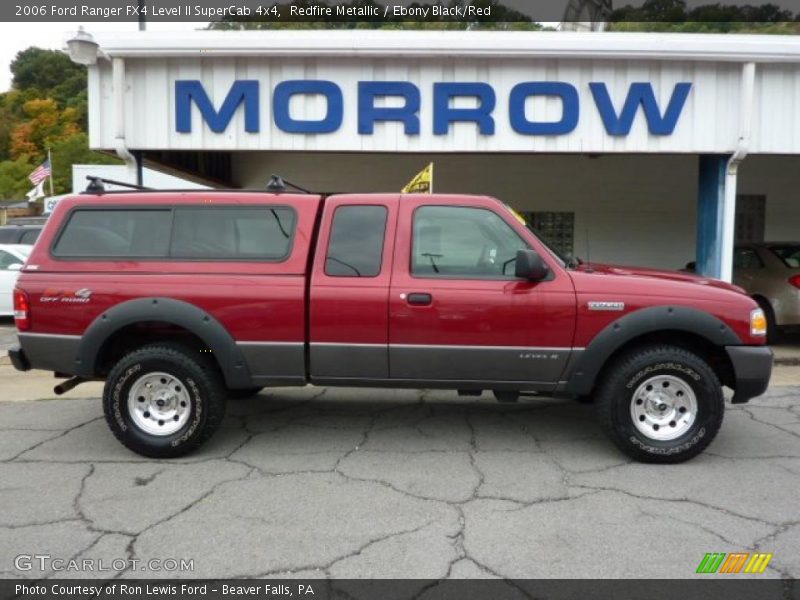 Redfire Metallic / Ebony Black/Red 2006 Ford Ranger FX4 Level II SuperCab 4x4