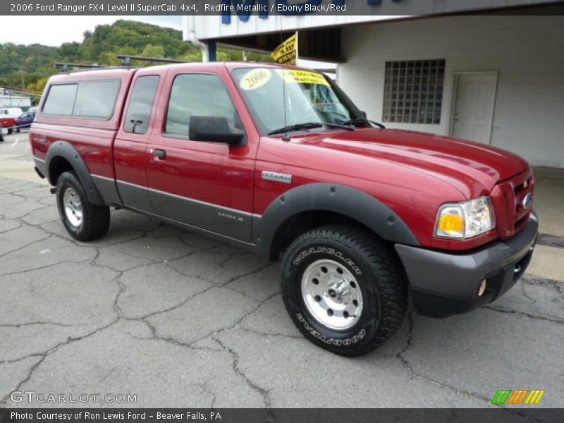 Redfire Metallic / Ebony Black/Red 2006 Ford Ranger FX4 Level II SuperCab 4x4