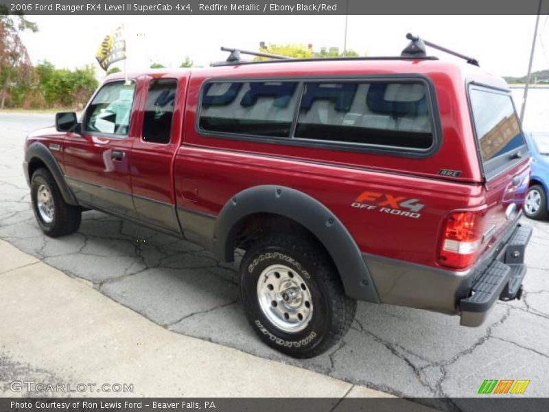 Redfire Metallic / Ebony Black/Red 2006 Ford Ranger FX4 Level II SuperCab 4x4