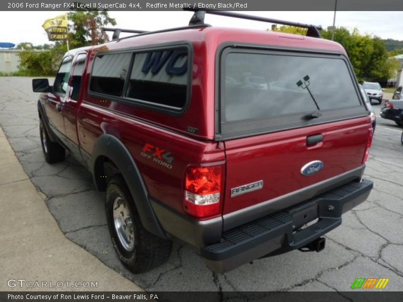 Redfire Metallic / Ebony Black/Red 2006 Ford Ranger FX4 Level II SuperCab 4x4
