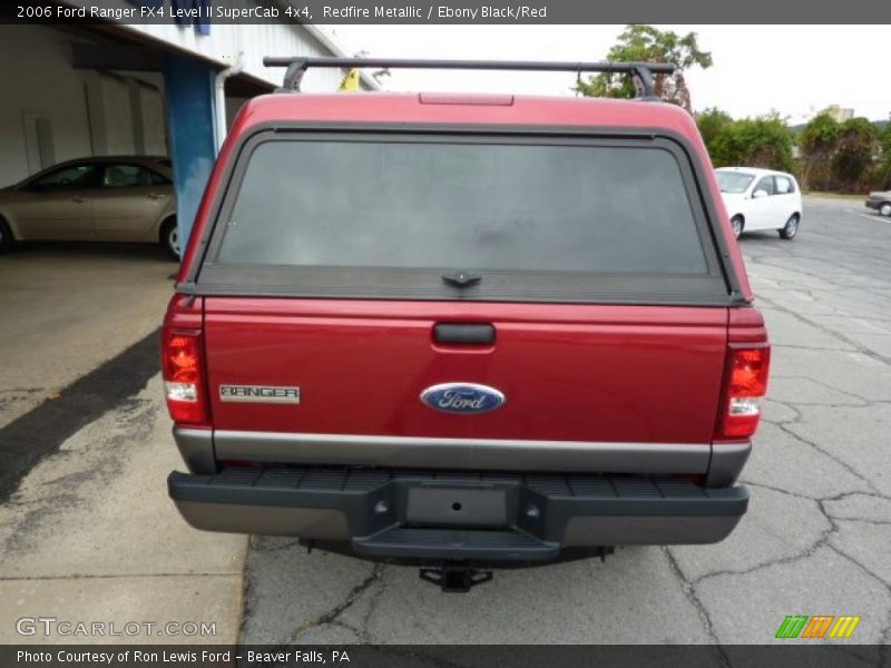 Redfire Metallic / Ebony Black/Red 2006 Ford Ranger FX4 Level II SuperCab 4x4
