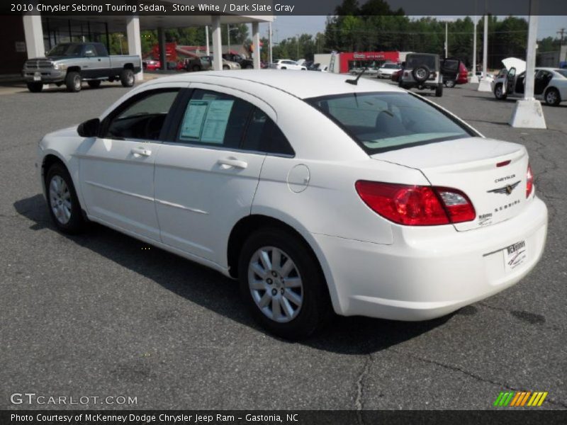 Stone White / Dark Slate Gray 2010 Chrysler Sebring Touring Sedan