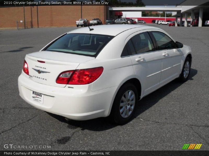 Stone White / Dark Slate Gray 2010 Chrysler Sebring Touring Sedan