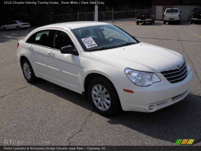 Stone White / Dark Slate Gray 2010 Chrysler Sebring Touring Sedan