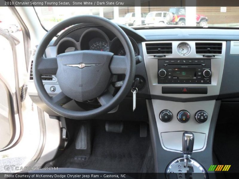 Stone White / Dark Slate Gray 2010 Chrysler Sebring Touring Sedan