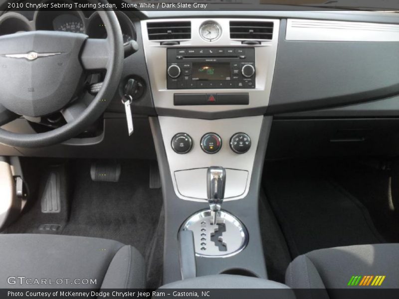 Stone White / Dark Slate Gray 2010 Chrysler Sebring Touring Sedan