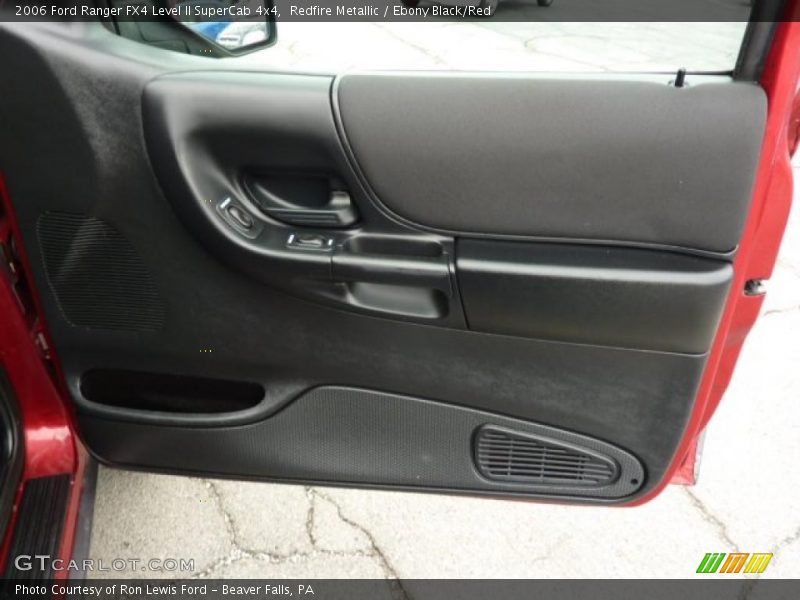 Redfire Metallic / Ebony Black/Red 2006 Ford Ranger FX4 Level II SuperCab 4x4