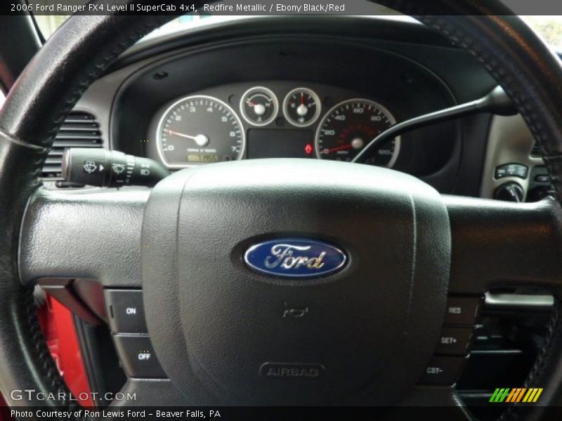 Redfire Metallic / Ebony Black/Red 2006 Ford Ranger FX4 Level II SuperCab 4x4