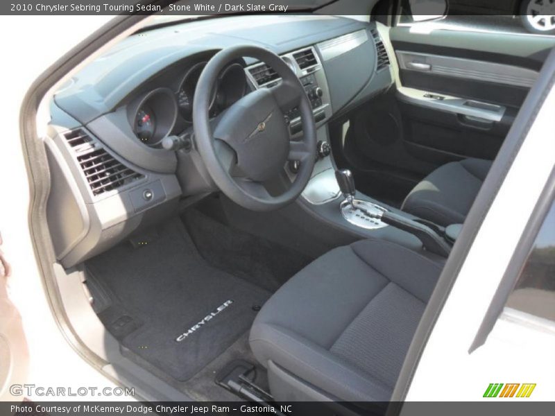 Stone White / Dark Slate Gray 2010 Chrysler Sebring Touring Sedan