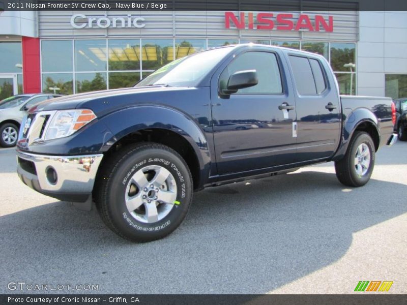 Navy Blue / Beige 2011 Nissan Frontier SV Crew Cab