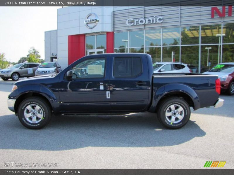 Navy Blue / Beige 2011 Nissan Frontier SV Crew Cab