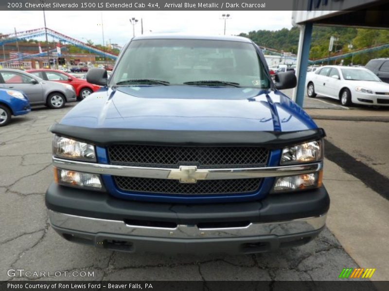 Arrival Blue Metallic / Dark Charcoal 2003 Chevrolet Silverado 1500 LS Extended Cab 4x4