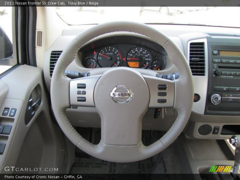 Navy Blue / Beige 2011 Nissan Frontier SV Crew Cab