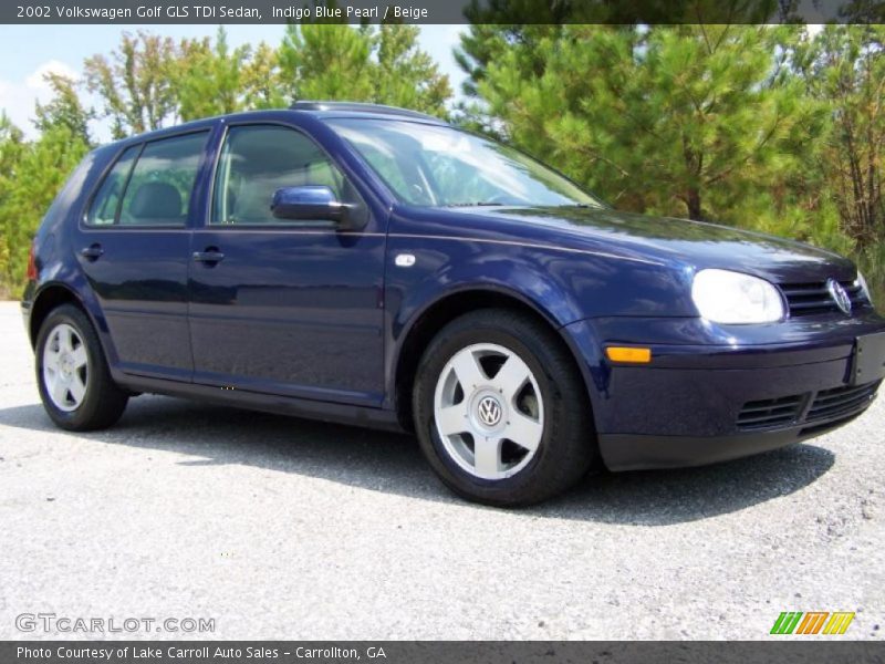 Indigo Blue Pearl / Beige 2002 Volkswagen Golf GLS TDI Sedan