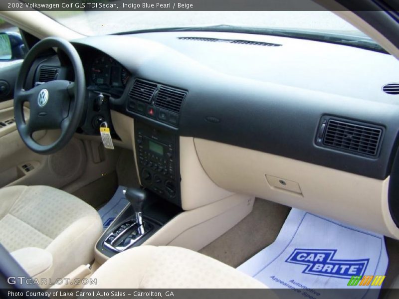 Indigo Blue Pearl / Beige 2002 Volkswagen Golf GLS TDI Sedan