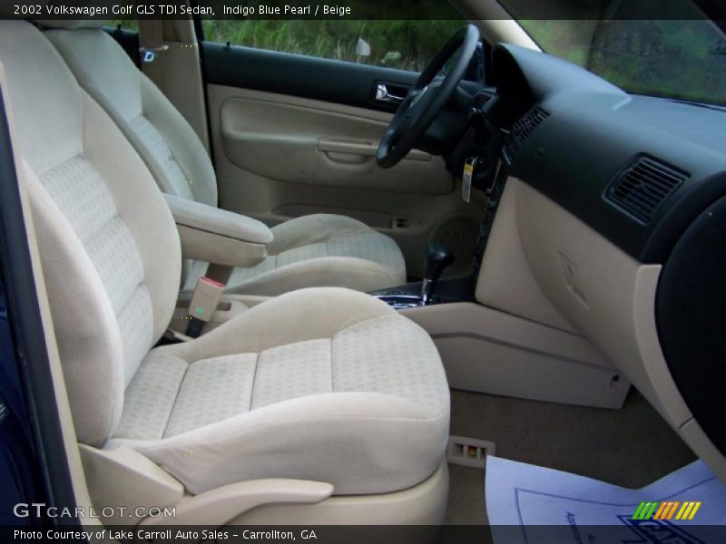 Indigo Blue Pearl / Beige 2002 Volkswagen Golf GLS TDI Sedan