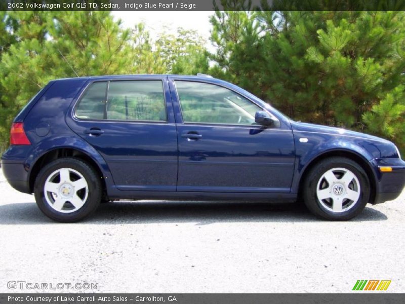 Indigo Blue Pearl / Beige 2002 Volkswagen Golf GLS TDI Sedan