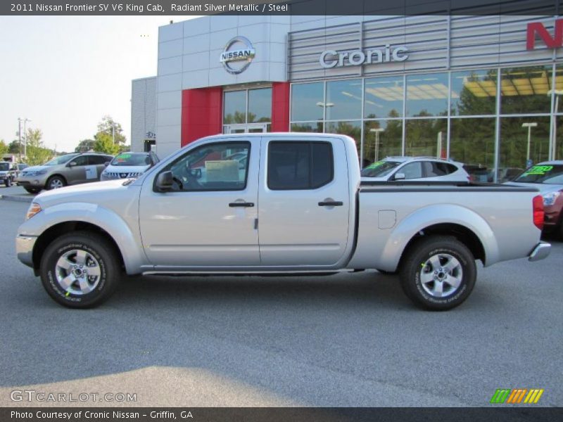 Radiant Silver Metallic / Steel 2011 Nissan Frontier SV V6 King Cab