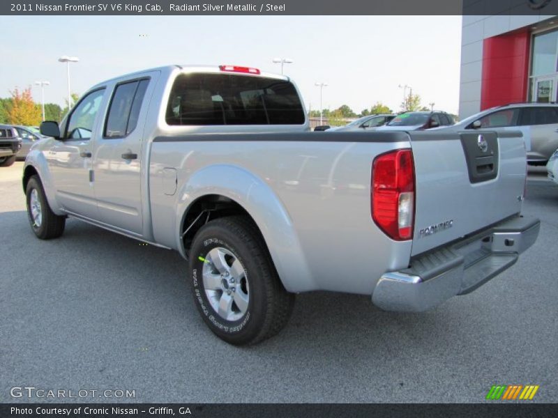 Radiant Silver Metallic / Steel 2011 Nissan Frontier SV V6 King Cab