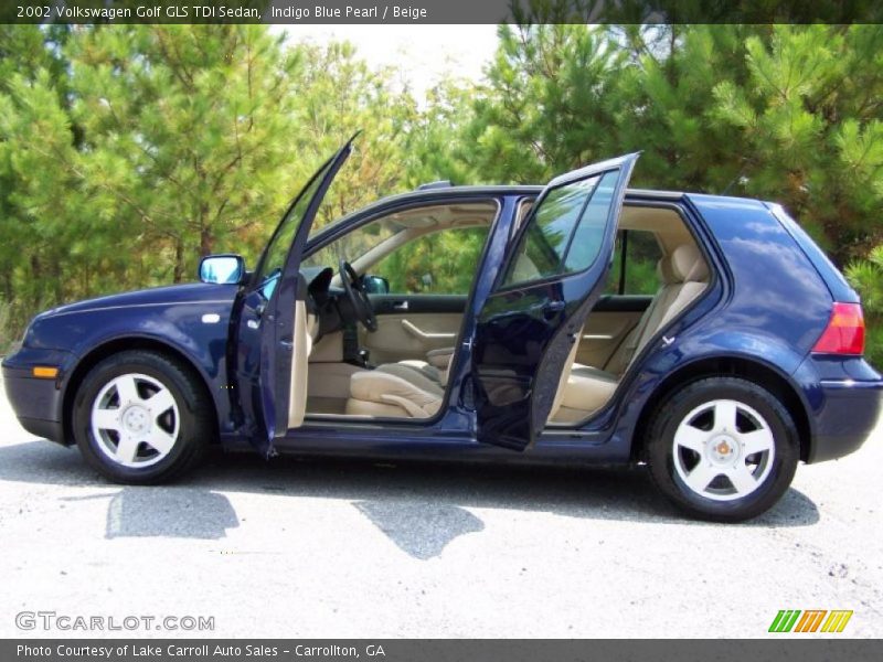 Indigo Blue Pearl / Beige 2002 Volkswagen Golf GLS TDI Sedan