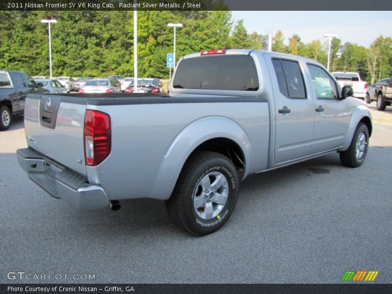Radiant Silver Metallic / Steel 2011 Nissan Frontier SV V6 King Cab