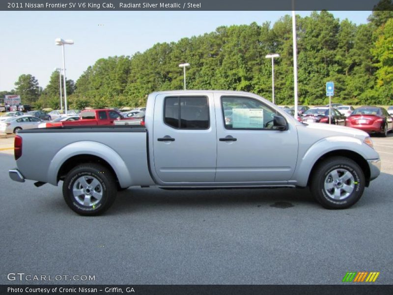Radiant Silver Metallic / Steel 2011 Nissan Frontier SV V6 King Cab