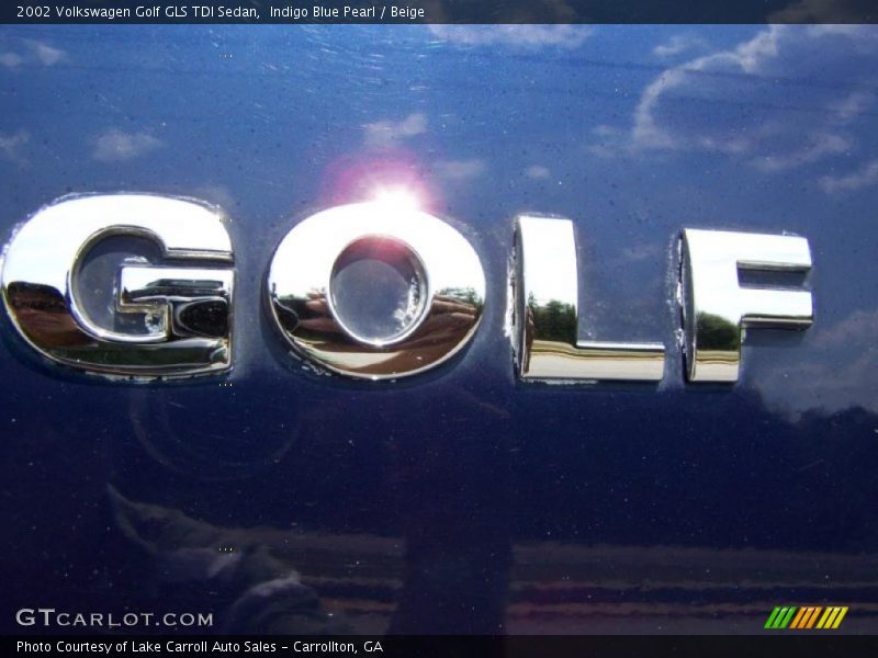 Indigo Blue Pearl / Beige 2002 Volkswagen Golf GLS TDI Sedan