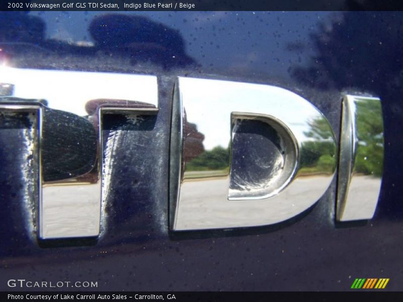 Indigo Blue Pearl / Beige 2002 Volkswagen Golf GLS TDI Sedan