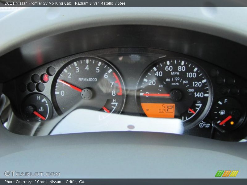 Radiant Silver Metallic / Steel 2011 Nissan Frontier SV V6 King Cab
