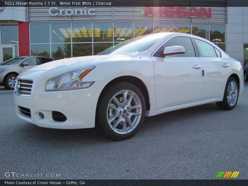 Winter Frost White / Charcoal 2011 Nissan Maxima 3.5 SV