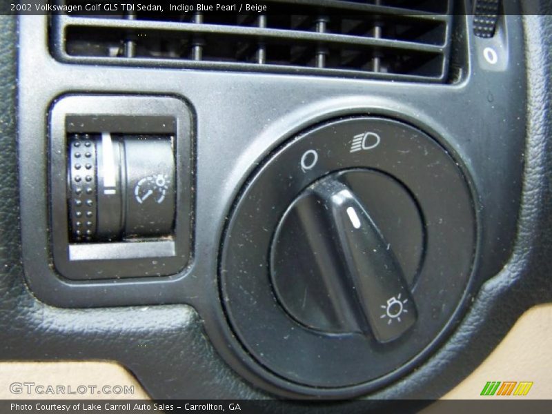 Indigo Blue Pearl / Beige 2002 Volkswagen Golf GLS TDI Sedan