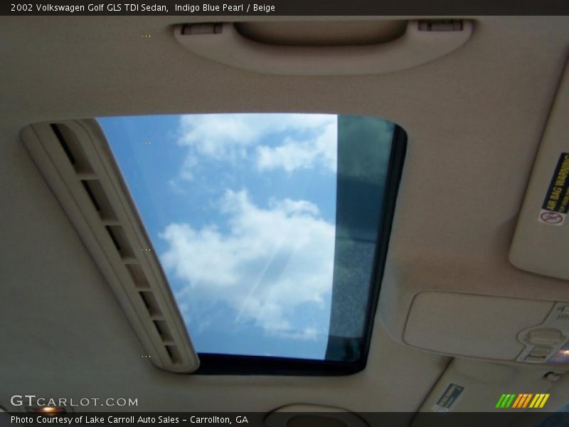 Indigo Blue Pearl / Beige 2002 Volkswagen Golf GLS TDI Sedan