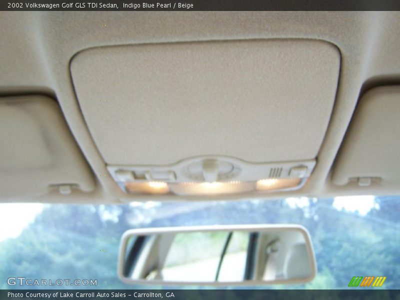 Indigo Blue Pearl / Beige 2002 Volkswagen Golf GLS TDI Sedan