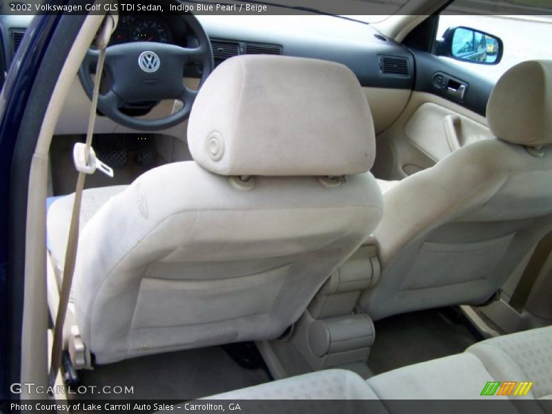 Indigo Blue Pearl / Beige 2002 Volkswagen Golf GLS TDI Sedan