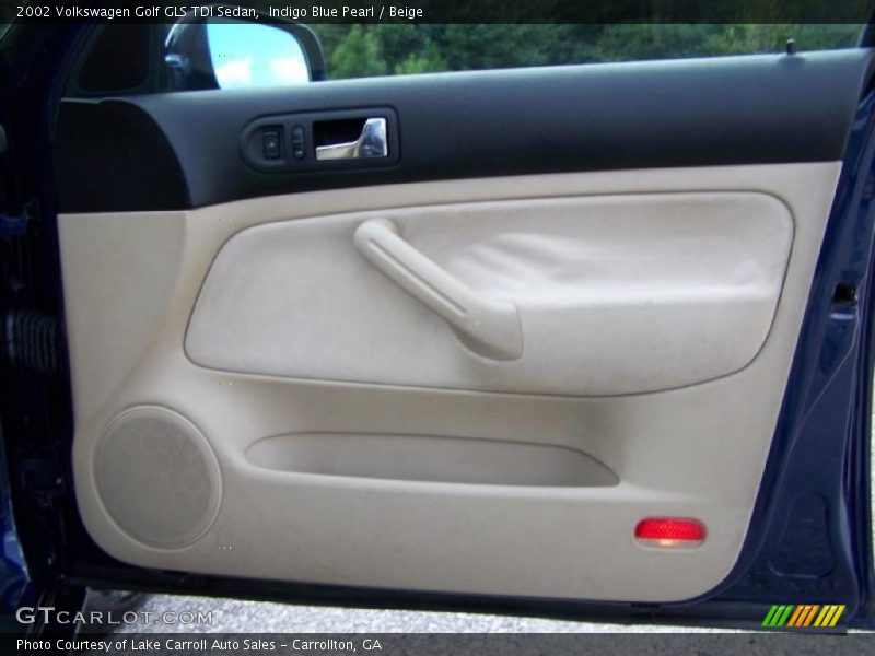 Indigo Blue Pearl / Beige 2002 Volkswagen Golf GLS TDI Sedan