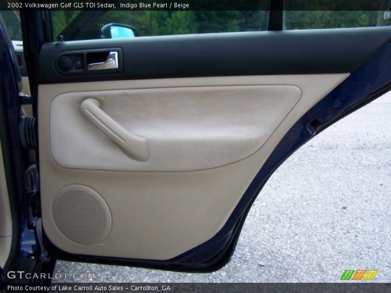 Indigo Blue Pearl / Beige 2002 Volkswagen Golf GLS TDI Sedan