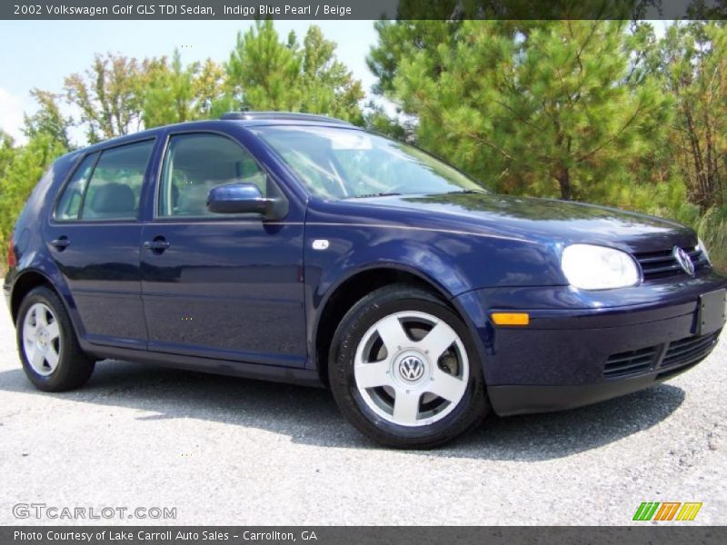 Indigo Blue Pearl / Beige 2002 Volkswagen Golf GLS TDI Sedan