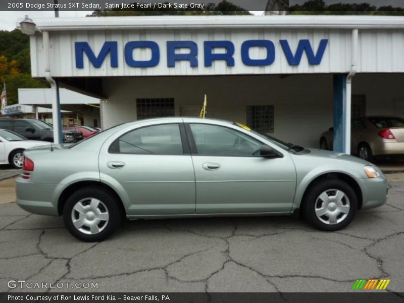 Satin Jade Pearl / Dark Slate Gray 2005 Dodge Stratus SXT Sedan