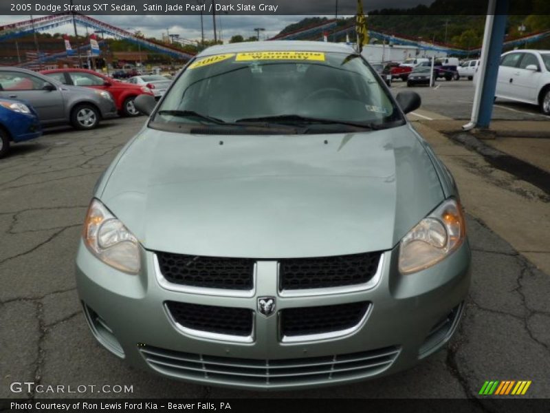 Satin Jade Pearl / Dark Slate Gray 2005 Dodge Stratus SXT Sedan