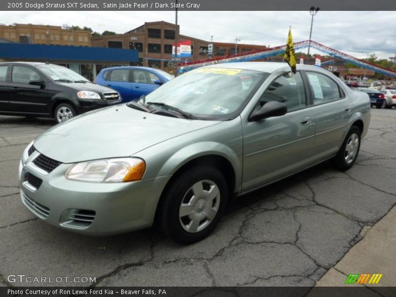 Satin Jade Pearl / Dark Slate Gray 2005 Dodge Stratus SXT Sedan