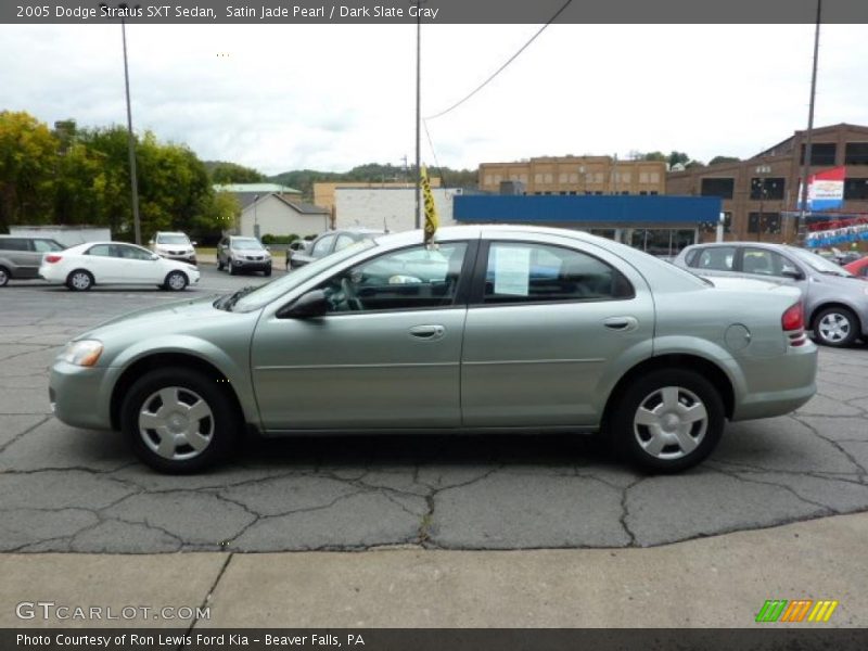 Satin Jade Pearl / Dark Slate Gray 2005 Dodge Stratus SXT Sedan