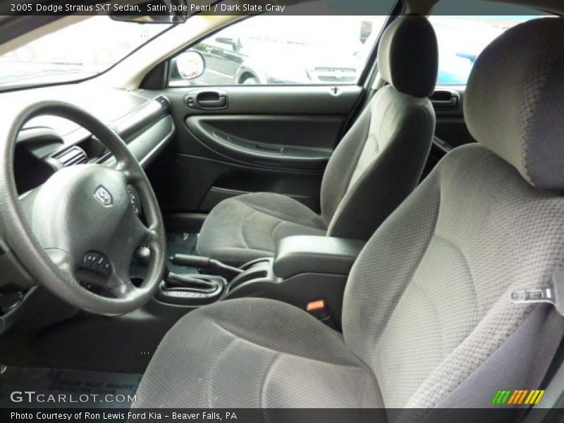 Satin Jade Pearl / Dark Slate Gray 2005 Dodge Stratus SXT Sedan