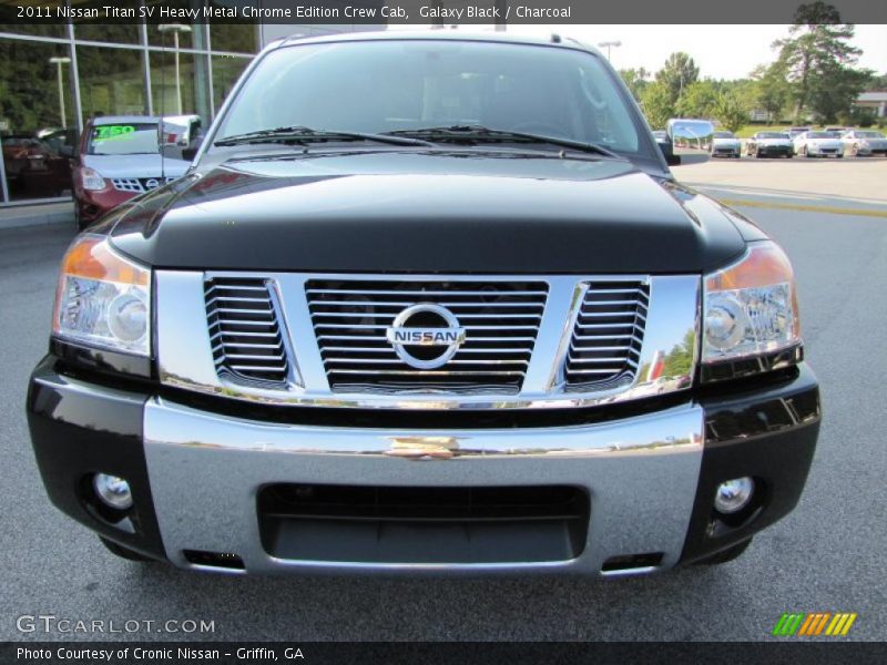 Galaxy Black / Charcoal 2011 Nissan Titan SV Heavy Metal Chrome Edition Crew Cab