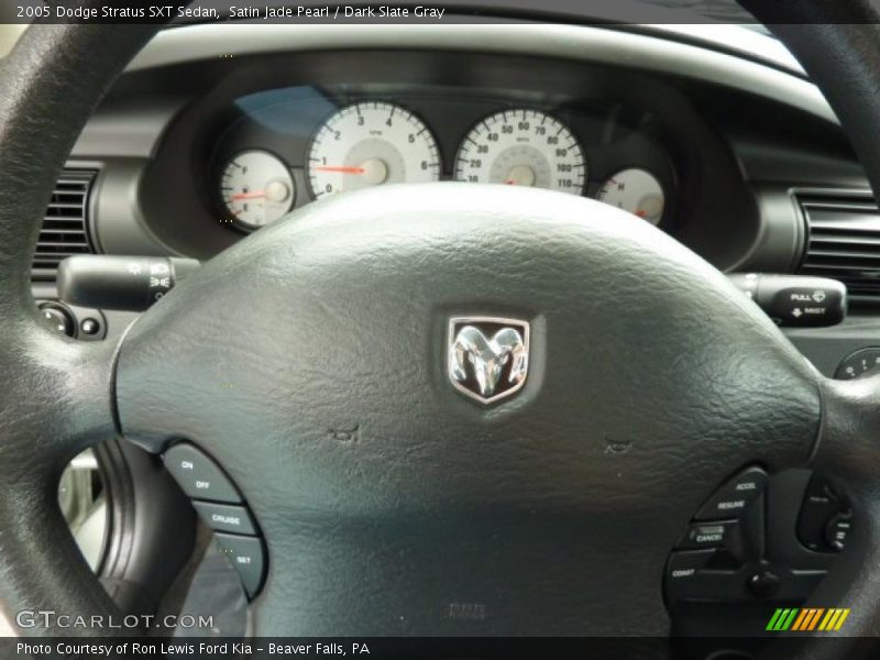 Satin Jade Pearl / Dark Slate Gray 2005 Dodge Stratus SXT Sedan