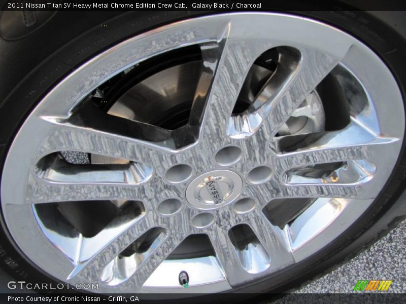 Galaxy Black / Charcoal 2011 Nissan Titan SV Heavy Metal Chrome Edition Crew Cab