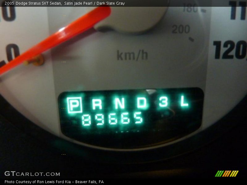 Satin Jade Pearl / Dark Slate Gray 2005 Dodge Stratus SXT Sedan
