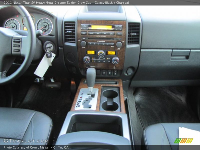 Galaxy Black / Charcoal 2011 Nissan Titan SV Heavy Metal Chrome Edition Crew Cab